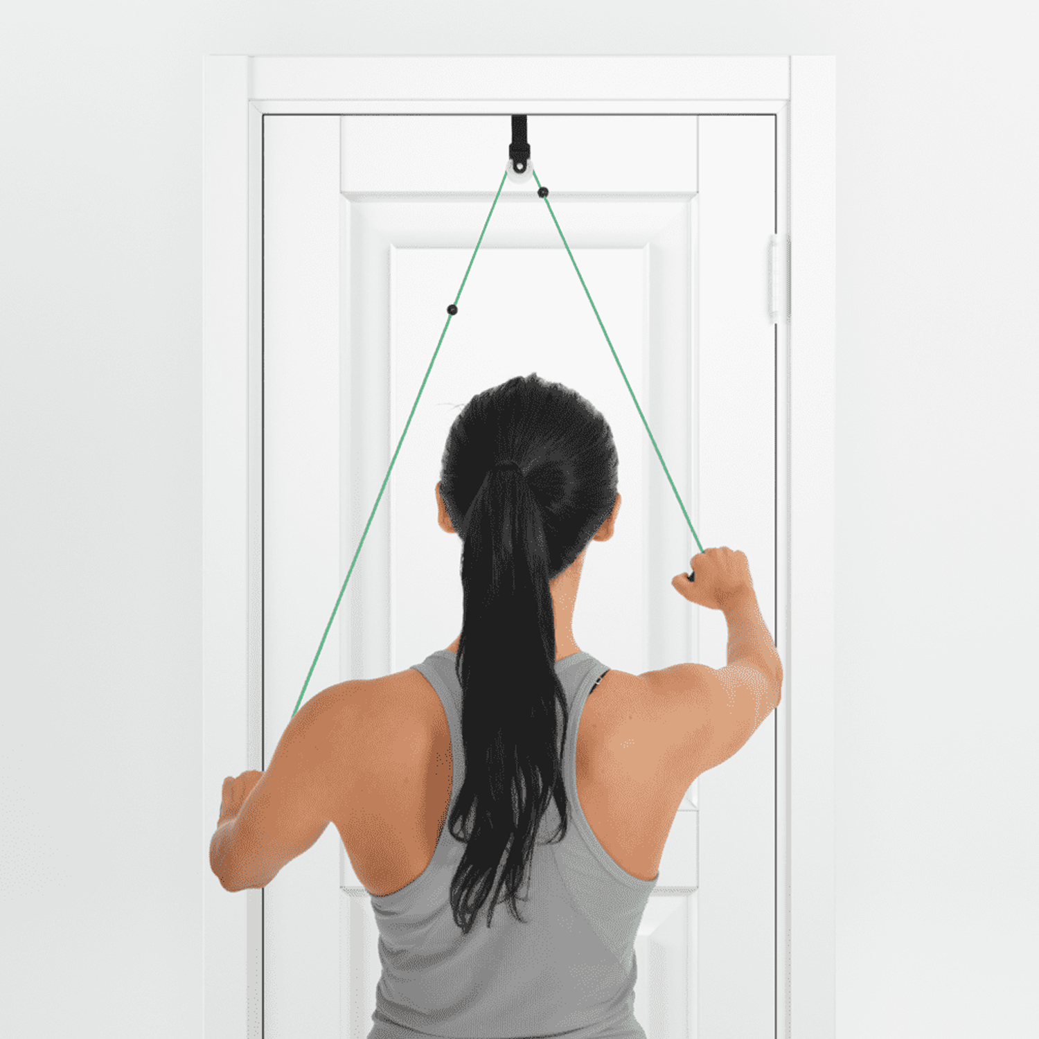 Moves Shoulder Rope Pulley med dörrfäste och handstöd