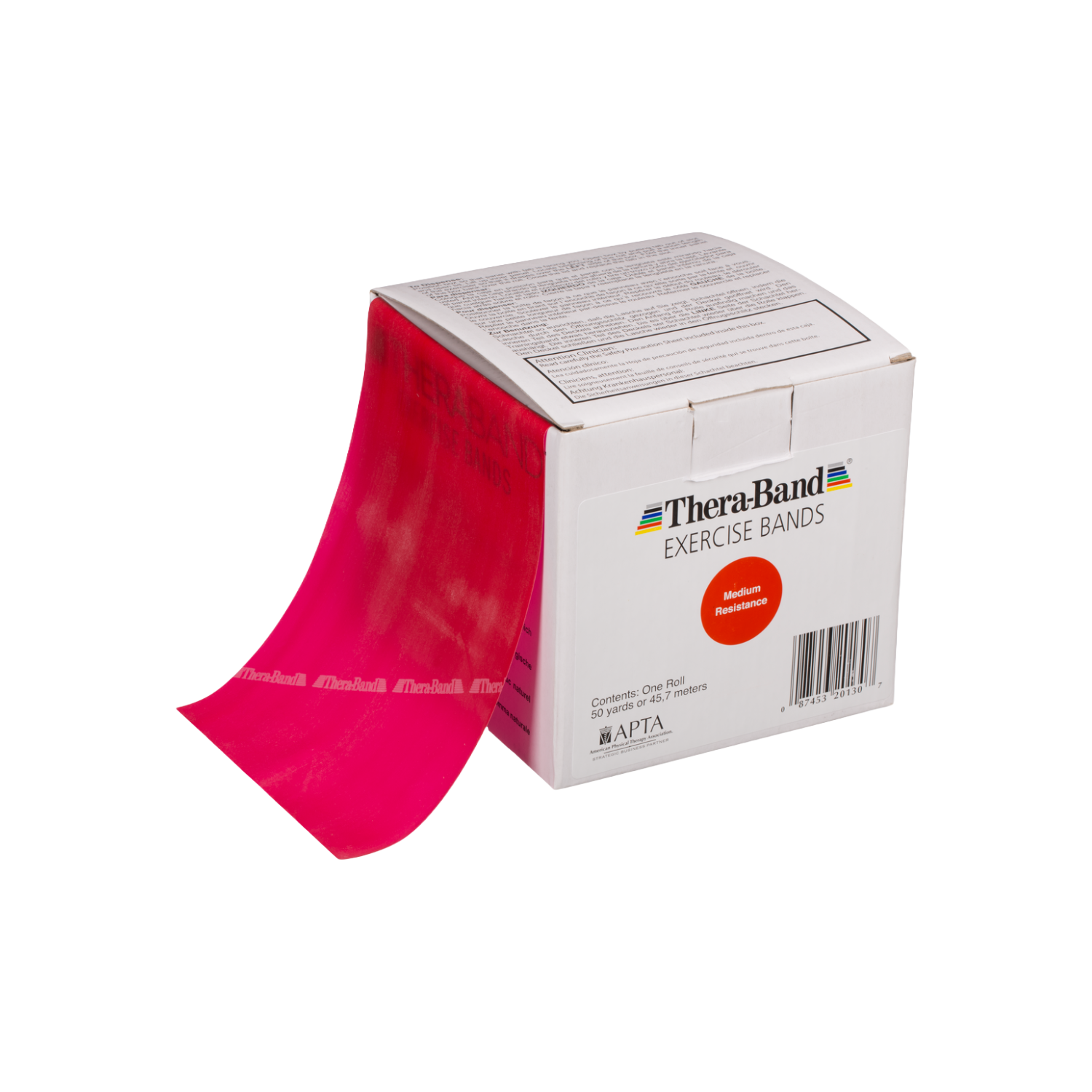 TheraBand Träningsband 45,7 m, röd (medium)